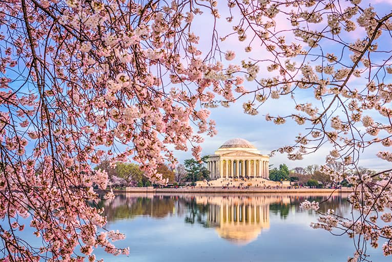 Jefferson Memorial in Spring