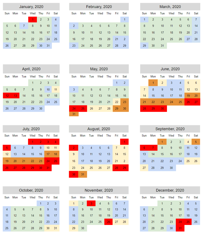 moving calendar