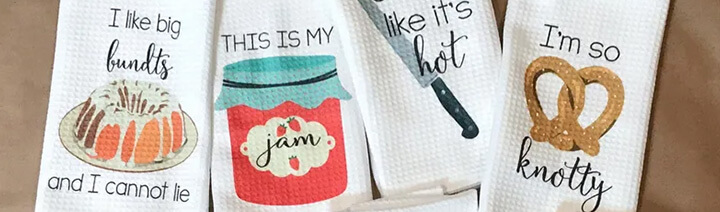 Housewarming Gifts – Funny Kitchen Towels.