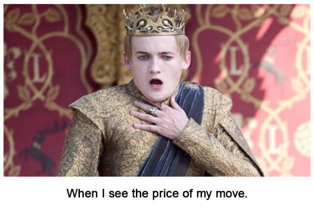 When I see the price of my move
