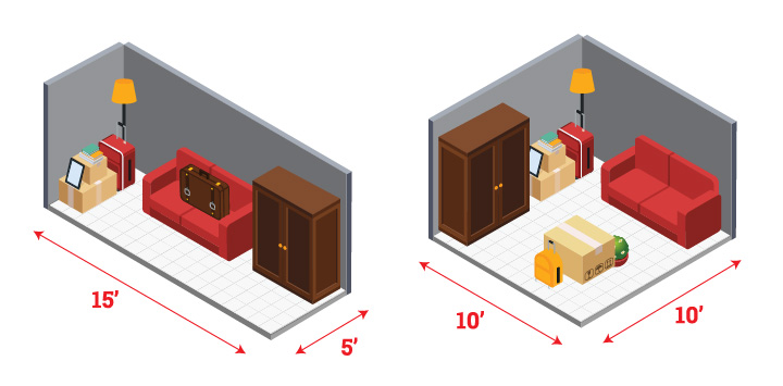Medium self-storage units.