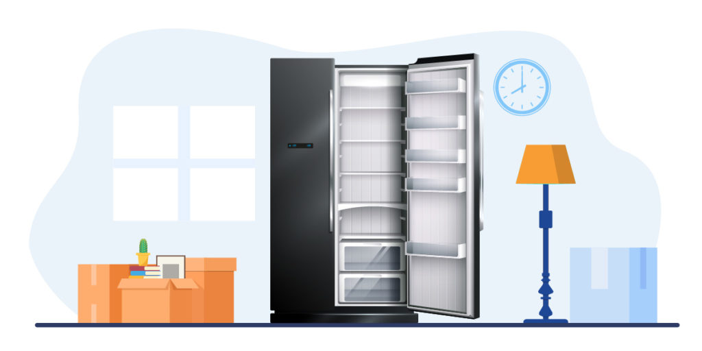 Step 1 Completely empty and defrost your fridge