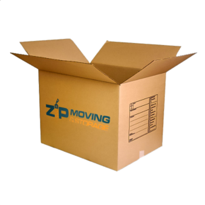 Large cardboard moving box