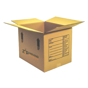 Small cardboard moving box