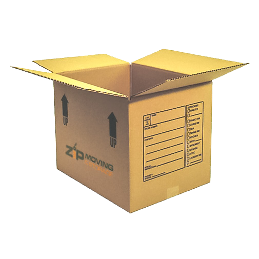 Small cardboard moving box