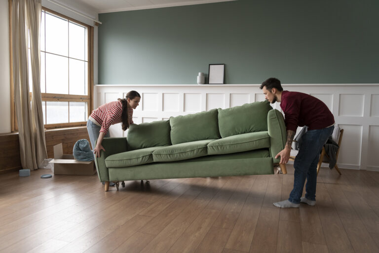 How to move a couch through a door