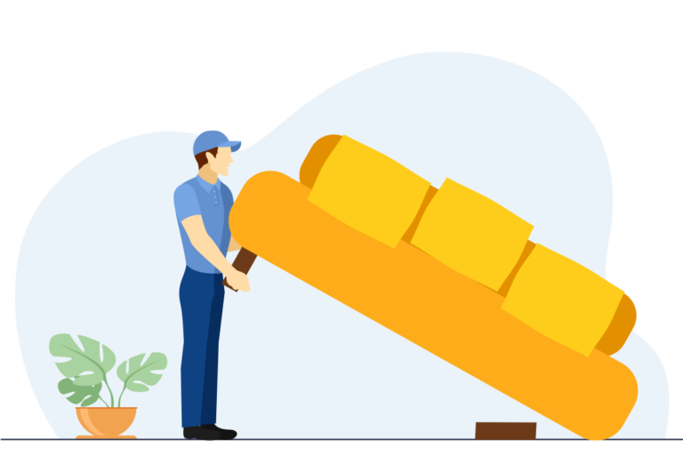 How to move a couch through a door step 4