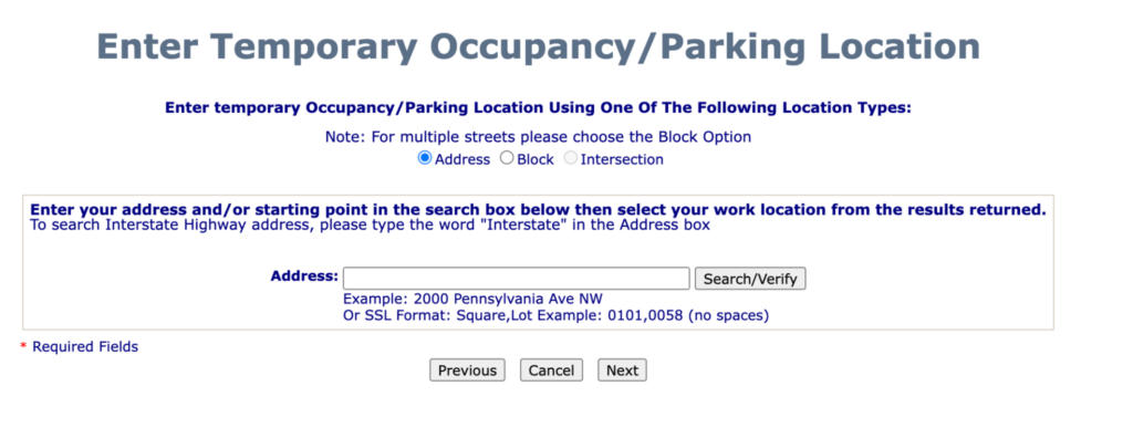 How to obtain a parking permit in Washington, D.C. Apply for a Permit step 5
