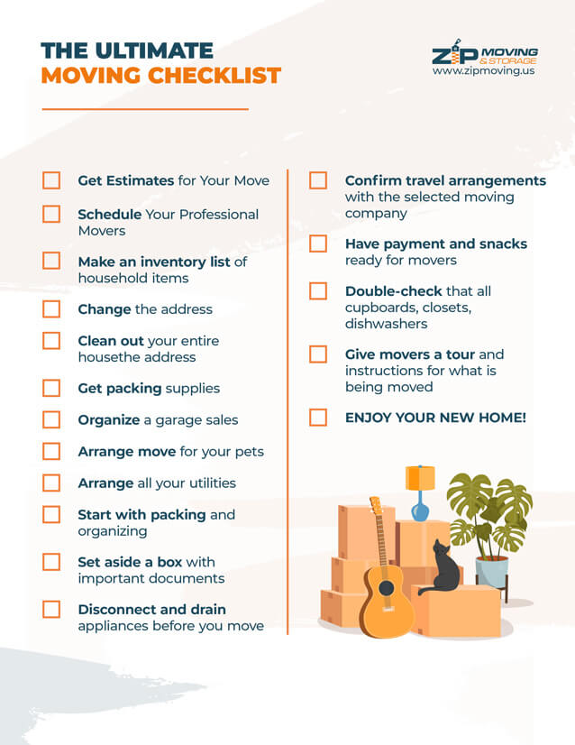 Printable Moving Checklist