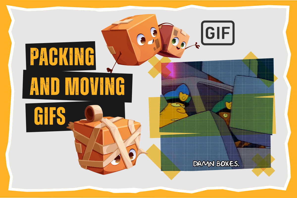Gifs about packing and moving