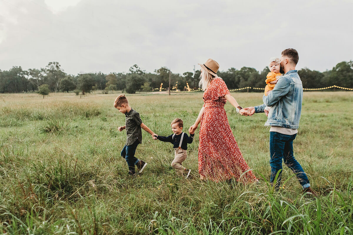 A family of four in the happiest town in Maryland