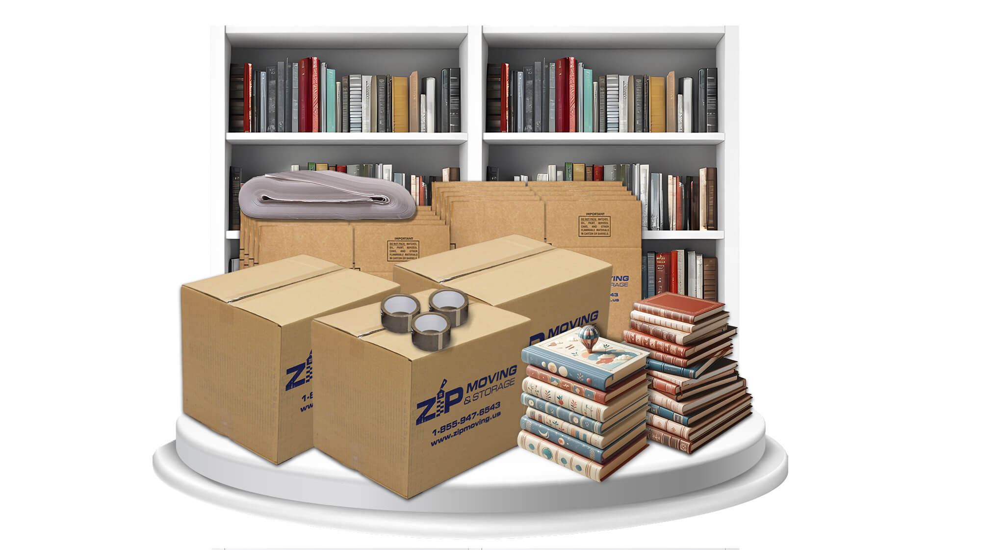 Book Lover Moving Kit | Zip Moving and Storage